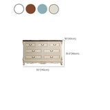 Traditional Storage Chest Solid Wood Dresser with 4/5/6/7 Drawers