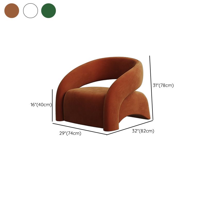 リビングルームのためのウール/ベルベットのタイトな背中のあるミッドセンチュリーモダンアームチェア