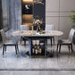 Extendable Round Dining Table Modern Adjustable Sintered Stone Top Table with Storage Pedestal Clearhalo ' dining_table' 'Dining Tables & Seating' 'Dining Tables' 'furn' 'furn_dining_table' 'Furniture' 'furniture_dining_table' 'Kitchen & Dining Furniture' 'kitchen&dining_furn' 'kitchen' 'kitchen_dining_table' 1200x1200_ece9b699-dbfc-4e40-9cb8-c2a5e786546d
