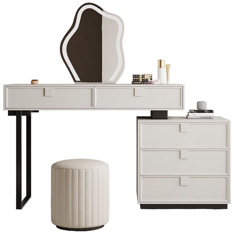 Standing White Makeup Vanity Desk Bedroom Vanity Dressing Table Set Clearhalo 'Bedroom Furniture' 'furn' 'furn_makeup_vanities' 'Furniture' 'Makeup Vanities' 'makeup_vanities' 1200x1200_eceabab4-f262-409c-8804-503505f76a86