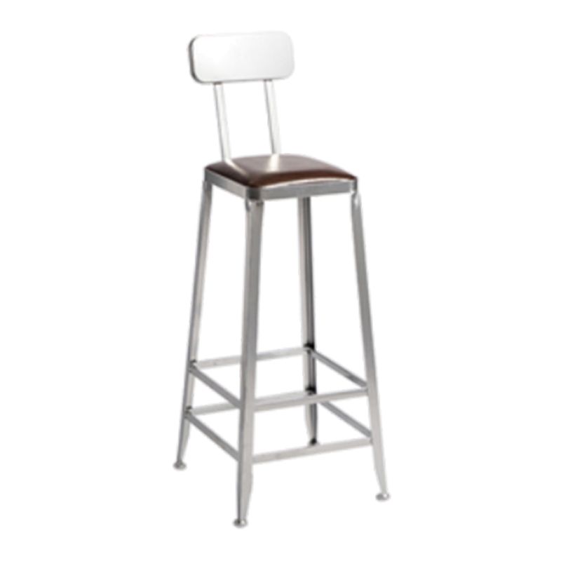 1/2/3 Pieces Industrial Pub Table Set Silver and Brown Bar Table and Stools