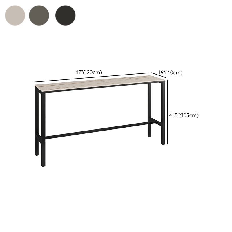 Modern Rectangle Stone Counter Table 1/3/5 Pieces Bar Table Set for Balcony Clearhalo 'Bar Furniture' 'furn' 'furn_home_bar_bar_sets' 'Furniture' 'Home Bars & Bar Sets' 'home_bar_bar_sets' 'Kitchen & Dining Furniture' 1200x1200_eceb0343-d4e4-4182-af41-6a4b4b24c1f9