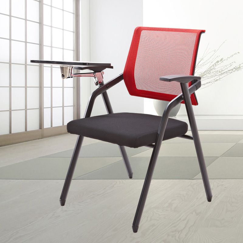 Modern Black Plastic Mesh Desk Chair with Mid Back Home Office Chair Clearhalo 'furn' 'furn_office_chair' 'Furniture' 'furniture_office_chair' 'Office Chairs' 'Office Furniture' 'office_chair' 1200x1200_ecebe211-6656-47aa-9662-2734c8dfff4c