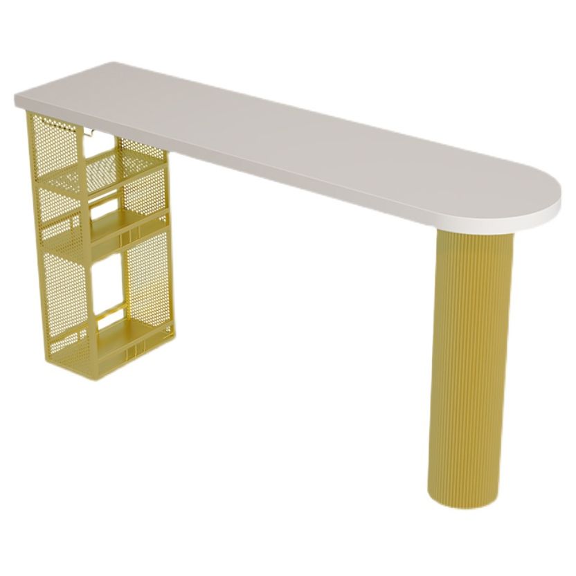 Contemporary Free Form Bar Stool Table Pine Wood Top Bar Table with Storage Clearhalo 'Bar Furniture' 'Bar Tables' 'bar_tables' 'Dining Tables & Seating' 'Dining Tables' 'dining_table' 'furn' 'furn_dining_table' 'Furniture' 'furniture_bar_tables' 'Kitchen & Dining Furniture' 'kitchen&dining_furn' 'kitchen' 1200x1200_eced47a8-9c16-40e1-82a8-f89031e5cb86