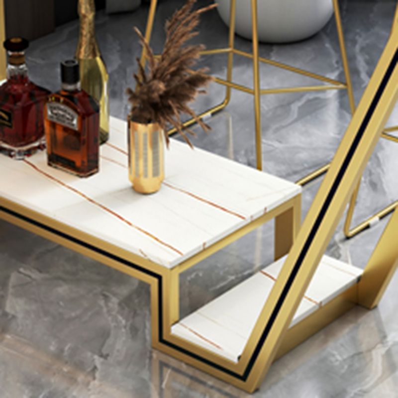 Glam Bistro Bar Table Rectangle Sintered Stone Bar Table for Living Room Clearhalo 'Bar Furniture' 'Bar Tables' 'bar_tables' 'furn' 'furn_bar_tables' 'Furniture' 'Kitchen & Dining Furniture' 1200x1200_eceda0b3-77ab-42d0-886e-72859aba3821
