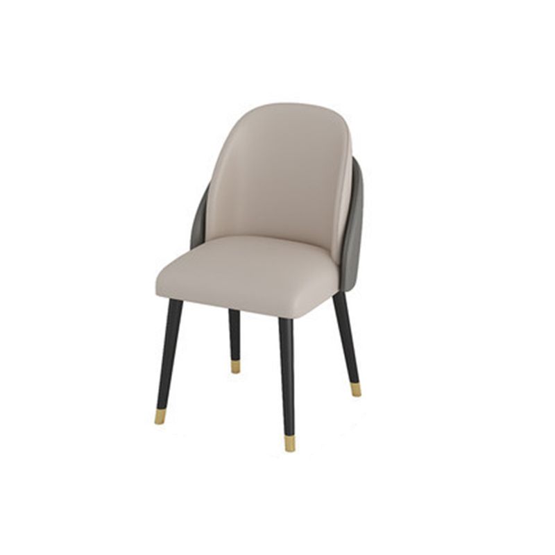 ダイニングルーム布張りの椅子工業用フェイクレザーパーソンズダイニングチェア
