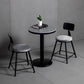 Industrial Gray Bar Table Faux Marble White 21.6" Round Top Bistro Table for Cafe Clearhalo 'Bar Furniture' 'Bar Tables' 'bar_tables' 'furn' 'furn_bar_tables' 'Furniture' 'furniture_bar_tables' 'Kitchen & Dining Furniture' 'kitchen&dining_furn' 'kitchen' 1200x1200_ecf0d9dc-bf2d-46fb-b214-7652a5e575f0