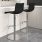 Low Back Dining Stools Adjustable Height Bar Stools with Metal Base