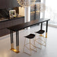 Wood Top Bar Table Traditional Luxury Bar Table with Sled Base