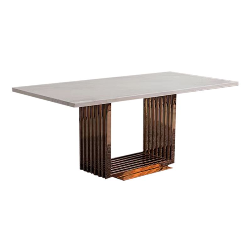 Minimalist 1/2/5 Stück Möbel Stein Rechteck Esstisch in Weiß festgelegt