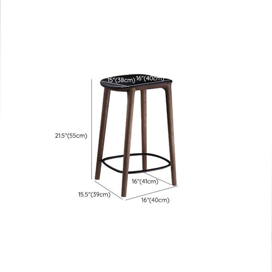 Solid Wood Counter and Bar Stool Indoor Industrial Backless Stool Clearhalo 'Bar Furniture' 'Bar Stools' 'bar_stools' 'furn' 'furn_bar_stools' 'Furniture' 'Kitchen & Dining Furniture' 1200x1200_ecf2e5cd-d468-4636-9007-c0e026de0f20