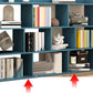 Scandinavian Engineered Wood Bookshelf Standard Open Back Bookcase Clearhalo 'Bookcases' 'furn' 'furn_bookcases' 'Furniture' 'Office Furniture' 1200x1200_ecf31fb4-5d42-435f-ba45-dbfe962cd501