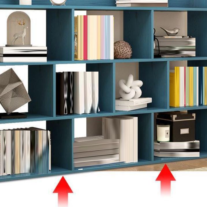 Scandinavian Engineered Wood Bookshelf Standard Open Back Bookcase Clearhalo 'Bookcases' 'furn' 'furn_bookcases' 'Furniture' 'Office Furniture' 1200x1200_ecf31fb4-5d42-435f-ba45-dbfe962cd501