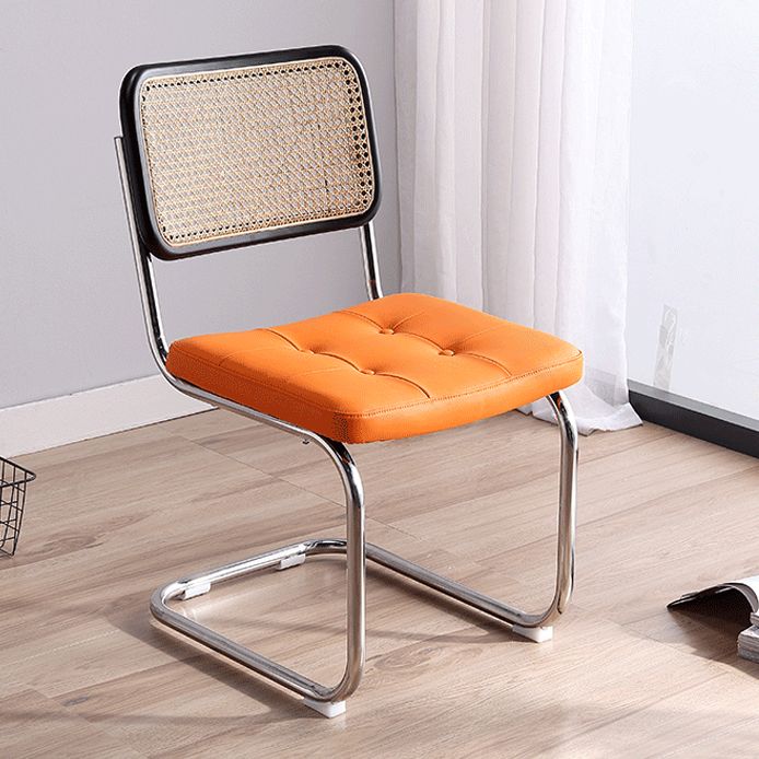 Contemporary Style Metal Chair Dining Room Kitchen Open Back Side Chairs Clearhalo ' kitchen&dining_furn' 'Dining Chairs' 'Dining Tables & Seating' 'dining_chair' 'furn' 'furn_dining_chair' 'Furniture' 'furniture_dining_chair' 'Kitchen & Dining Furniture' 'kitchen' 1200x1200_ecf457b8-89ca-4431-8a6c-cdd6a33111eb