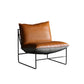 Contemporary Faux Leather Armless with Pillow Pillow Back Parsons Chair