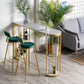 Moderno 1/3 pezzi da bar set tavolino in pietra con sgabelli alti per soggiorno