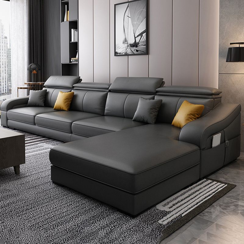 Divano a 4 posti moderno di metà secolo e cuscino da cuscino da cuscino cucito di divano posteriore