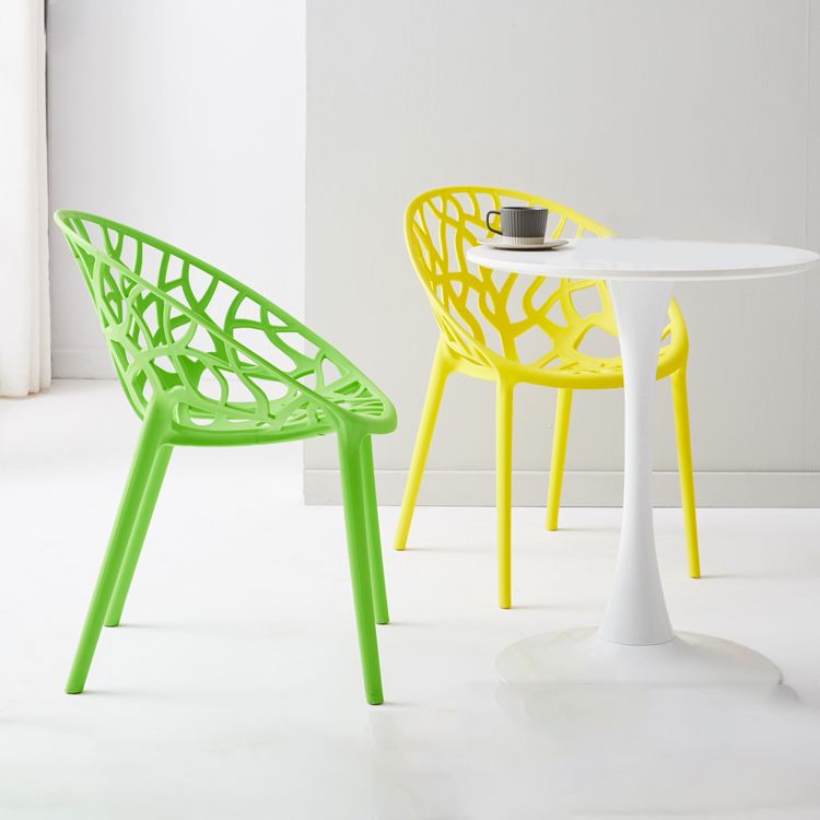 Scandinavian Plastic Dining Chair Cross Back Side Chair with 4 Legs for Home Use Clearhalo ' kitchen&dining_furn' 'Dining Chairs' 'Dining Tables & Seating' 'dining_chair' 'furn' 'furn_dining_chair' 'Furniture' 'furniture_dining_chair' 'Kitchen & Dining Furniture' 'kitchen' 1200x1200_ecf48b86-4d50-468a-aa26-38af54644740
