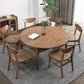 Extendable Ash Wood Dining Table for Restaurant Modern Brown Round Table with 4 Legs Clearhalo ' dining_table' 'Dining Tables & Seating' 'Dining Tables' 'furn' 'furn_dining_table' 'Furniture' 'furniture_dining_table' 'Kitchen & Dining Furniture' 'kitchen&dining_furn' 'kitchen' 'kitchen_dining_table' 1200x1200_ecf73548-e115-49fd-ba23-69f7b70c4a34