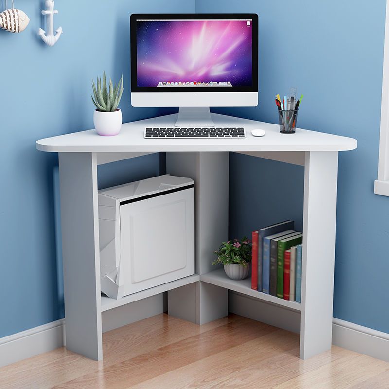 29-inch moderne en eigentijdse schrijfbureau slaapkamer voetstuk houten hoek bureau