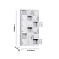 Contemporary Style Wardrobe Armoire Metal Non-Hanging Armoire with Locks