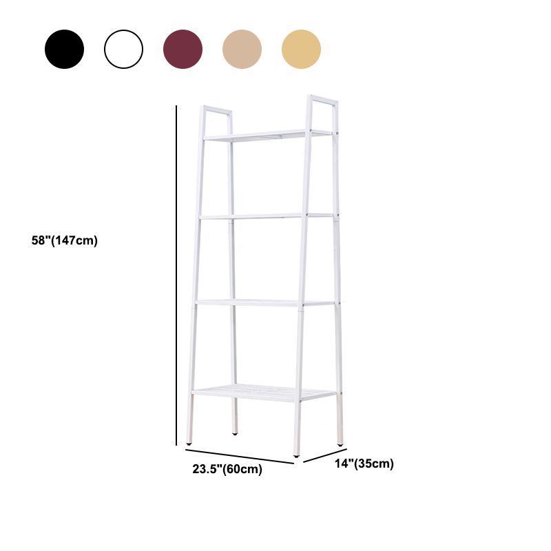 スタディルーム用のコンテンポラリーメタルブックケースオープンシェルフ本棚