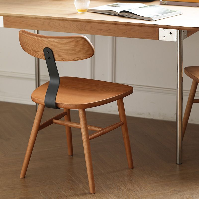 Industriële stijl zijstoel Solid Wood indoor Diner stoel voor woonkamer