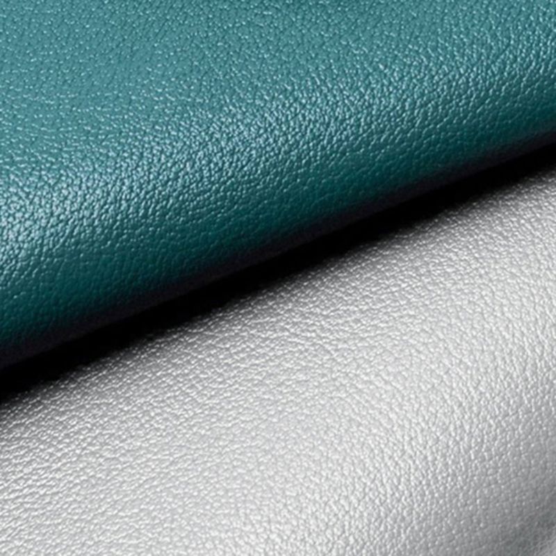 Minimalistische runde Fußschemel -Osmanen Feste Farbe Echtes Leder Ottoman