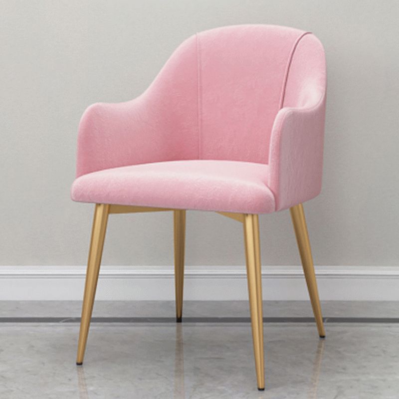 Scandinavian Style Metal Dining Chair Coffee Shop Casual Wingback Chair Clearhalo ' kitchen&dining_furn' 'Dining Chairs' 'Dining Tables & Seating' 'dining_chair' 'furn' 'furn_dining_chair' 'Furniture' 'furniture_dining_chair' 'Kitchen & Dining Furniture' 'kitchen' 1200x1200_ecfb9af1-cf25-4833-80ed-36c9f59aa14e