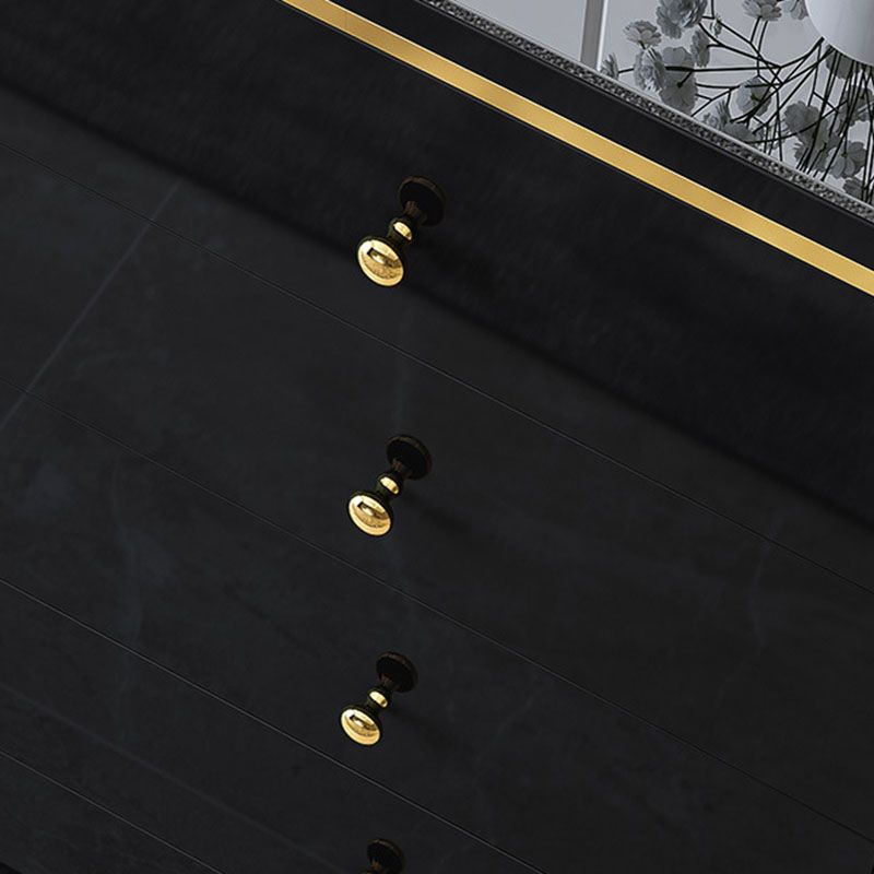 Slaapkamer glamour houten opbergkist verticale borst met laden