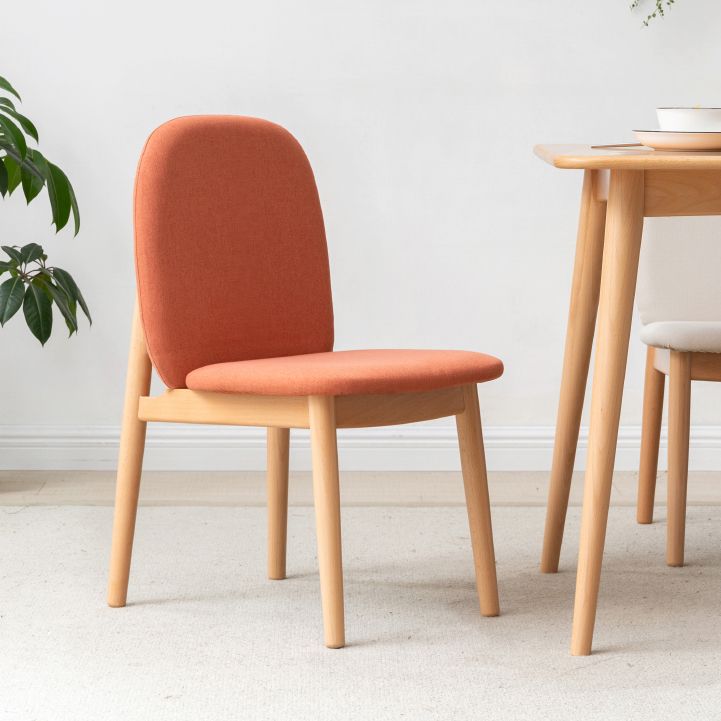 Sedie da pranzo a bracciale senza legno solido contemporaneo (set di 1/2/4/6/8)