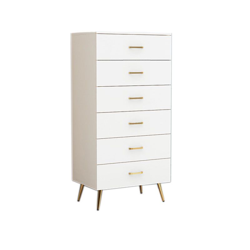 Klassieke glamour witte opbergkist verticaal houten dressoir voor slaapkamer