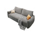 Contemporary Fabric Sofa Bed 34.65"H Square Arm Sofa Bed with Bolster Pillows,Gray Clearhalo 'furn' 'furn_sofas' 'Furniture' 'furniture_sofas' 'kitchen' 'kitchen_sofas' 'Living Room Furniture' 'Sofa' 'sofas' 1200x1200_ed027514-f748-4786-863f-76bebdc34328