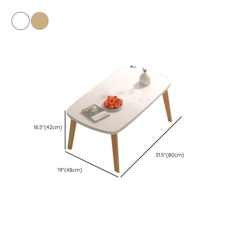 16"H Contemporary Coffee Table Folding Wooden Coffee Cocktail Table Clearhalo 'Coffee & Accent Tables' 'Coffee Tables' 'coffee_tables' 'furn' 'furn_coffee_tables' 'Furniture' 'Living Room Furniture' 1200x1200_ed02b11f-b44b-4d94-8201-57ace440be92