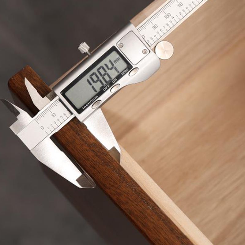 44 "hoge houten 6-lads accentborstkant vierkante bovenkant zonder handkastje