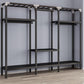 Contemporary Style Wardrobe Steel 1-Door Wardrobe Closet with Shelves
