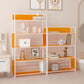 Acrylic Scandinavian Open Etagere Bookshelf with White Iron Frame Clearhalo 'Bookcases' 'furn' 'furn_bookcases' 'Furniture' 'furniture_bookcases' 'Office Furniture' 1200x1200_ed084a8d-9421-4e99-ab2d-01a0eed81cef