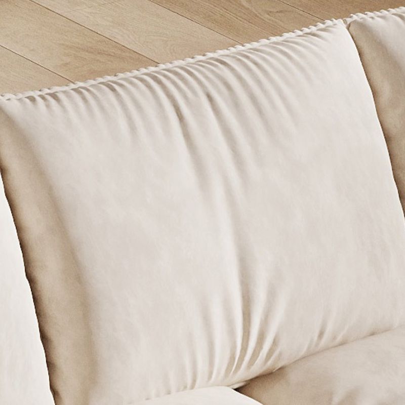 Divano imbottito nordico da 30,7 "divano alto dormiente con deposito