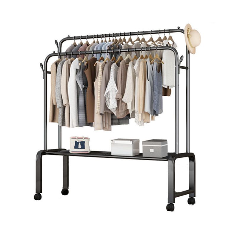 Estante moderno de estante metálico de los ganchos independientes de la rejilla del diseño con estantes