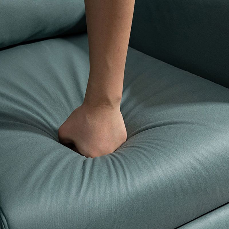 Reclinabile standard in pelle incollata contemporanea con piede indipendente