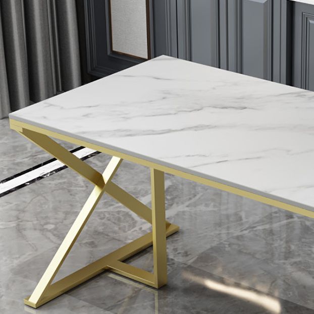 Glam Style 1/2/5 Pieces Dining Furniture Set Rectangle Dining Room Table Set Clearhalo 'Dining Room Sets' 'Dining Tables & Seating' 'dining_room_set' 'furn' 'furn_dining_room_set' 'Furniture' 'furniture_dining_room_set' 'Kitchen & Dining Furniture' 'kitchen&dining_furn' 'kitchen' 1200x1200_ed0de412-1e12-4fa3-8f26-da1c61df5bde