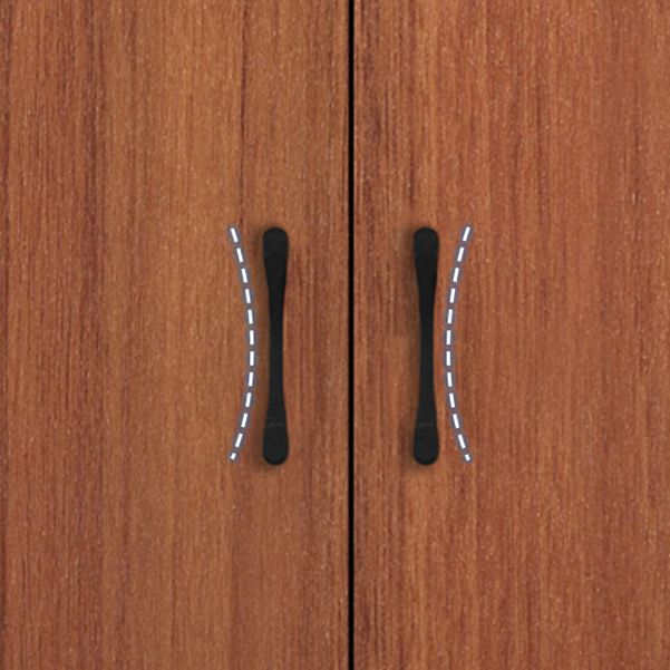 Estantería moderna con puertas estantería de estante geométrico para oficina