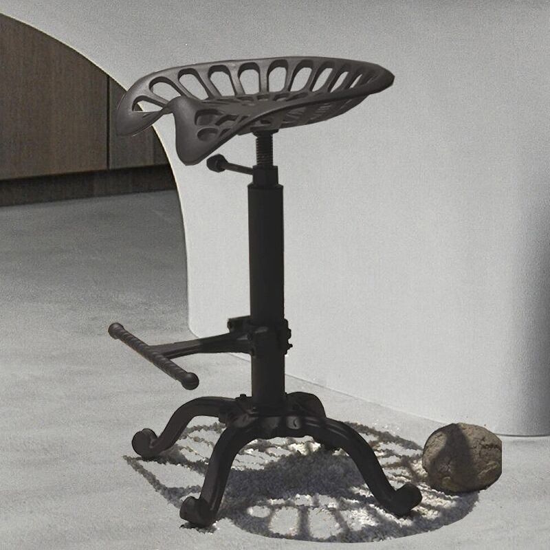 Single Modern Style Bar-stool with Swivel Adjustable Height Iron Footrest for Kitchen Bar Clearhalo 'Bar Furniture' 'Bar Stools' 'bar_stools' 'furn' 'furn_bar_stools' 'furniture_bar_stools' 'Kitchen & Dining Furniture' 'kitchen&dining_furn' 'kitchen' 'kitchen_furn' Furniture' 1200x1200_ed0e2f80-cd84-49a9-84a6-beee1117d6ca