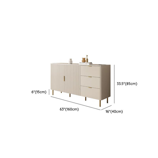 Tavolo a buffet in stile glam Credenza a buffet con cassetti e armadi