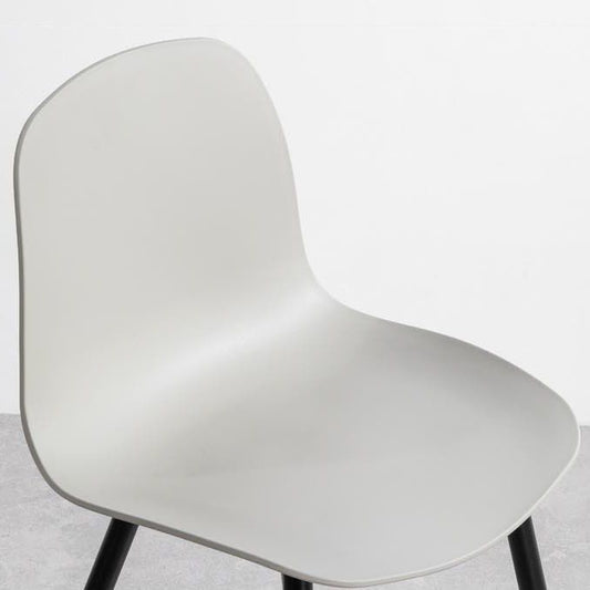 Contemporary Home Side Chair Solid Back Metal Legs Plastic Dining Room Chair (Set of 4) Clearhalo ' kitchen&dining_furn' 'Dining Chairs' 'Dining Tables & Seating' 'dining_chair' 'Furniture' 'furniture_dining_chair' 'Kitchen & Dining Furniture' 'kitchen' 1200x1200_ed0f64b6-5497-48ce-855d-a55091aca4b4