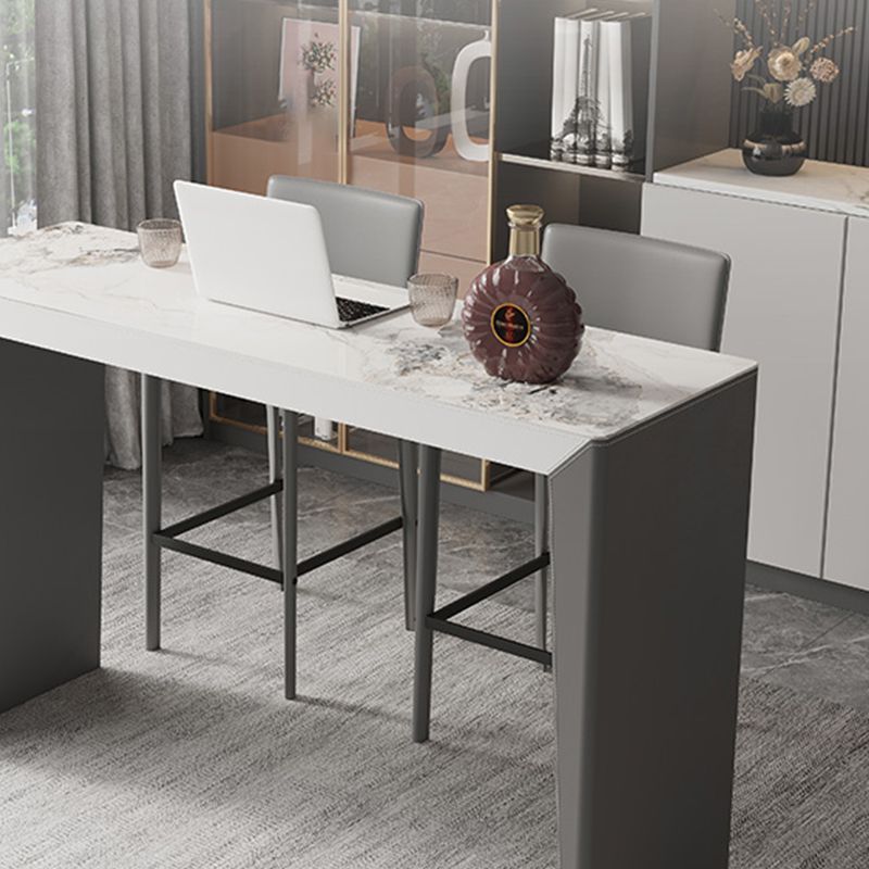 Taburetes modernos de altura de contador gris con espalda baja para restaurante