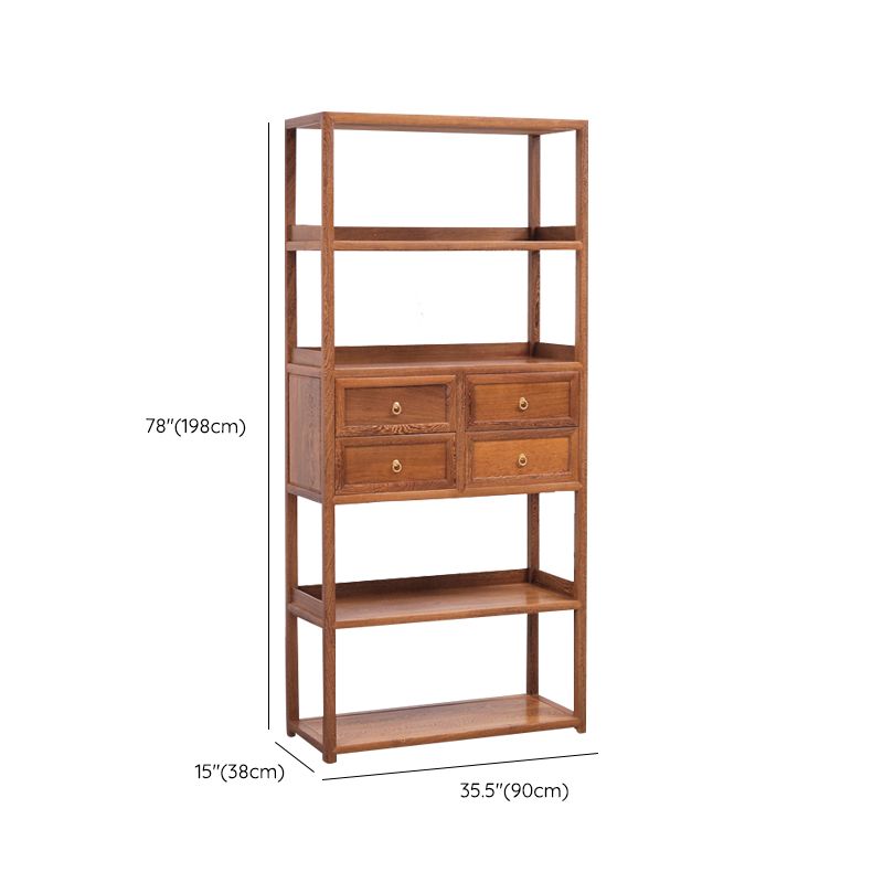 Bibliothèque contemporaine à l'arrière ouvert étagère et en bois avec étagères avec étagères