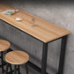 Contemporary Bar Table Rectangle Bar Dining Table with Trestle Base Clearhalo 'Bar Furniture' 'Bar Tables' 'bar_tables' 'furn' 'furn_bar_tables' 'Furniture' 'furniture_bar_tables' 'Kitchen & Dining Furniture' 1200x1200_ed15848b-6a4d-44c5-a2a0-a0c99f41e211