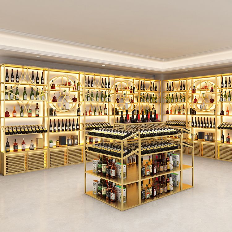 Glam Floor Wine Bottle Holder Metal Single Wine Rack in Gold/Black Clearhalo 'furn' 'furn_wine_racks' 'Furniture' 'Kitchen & Dining Furniture' 'Wine Racks' 'wine_racks' 1200x1200_ed17d0fc-6671-44ca-83a9-abd62e1e24a2