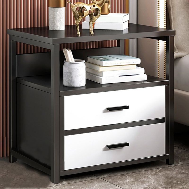 Modern Drawer Storage Nightstand 20 Inch H Imitation Wood Shelf Included Night Table Clearhalo 'Bedroom Furniture' 'furn' 'furn_night_stand' 'Furniture' 'night_stand' 'Nightstands' 1200x1200_ed1873c1-e411-4c06-865d-09c530a21961